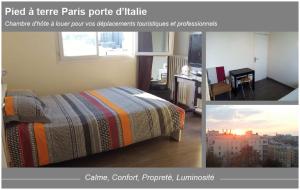 Paris Porte dItalie - Chambre à louer avec parking et vue sur Paris