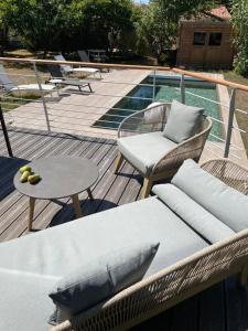 Villas Maison familiale- jardin & piscine-600m plage : photos des chambres