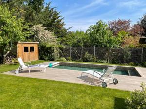 Maison familiale-jardin & piscine chauffée-600m plage