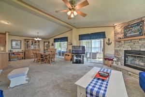 Houghton Lake Family Getaway with Fire Pit!