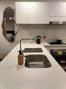 Modern apartment in new building.