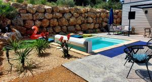 Maisons de vacances La Belle Vie en Alaric : photos des chambres