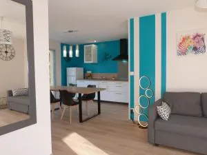 Lumineuse maison neuve, cosy,67m², 2 Chambres/6 couchages 1km Lac, 200m du bourg. Vue paisible, sur la nature - 加尔唐普河畔贝西讷