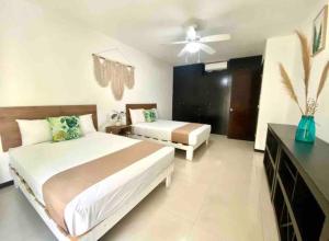 Departamento en el centro de Playa del Carmen excelente ubicación internet fibra óptica