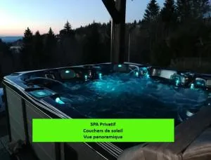 Chalet neuf avec jacuzzi privé, vue imprenable sur Massif des Vosges - Servance