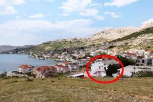 Rooms with a swimming pool Metajna, Pag - 3306 - 祖波维奇