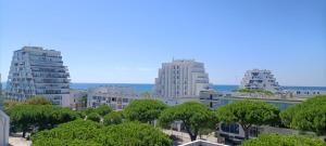 Appartements Le Semaphore - studio climatise, grande terrasse vue mer - parking, wifi : Studio - Vue sur Mer