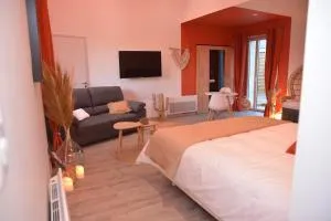 L'Evasion chambre DUNE avec sauna et spa privatifs - Prinquiau