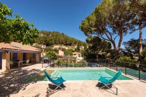 Maison de 3 chambres avec vue sur la ville piscine privee et jardin clos a Auriol