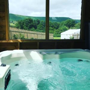 Luxury cosy carriage with electric private hot tub