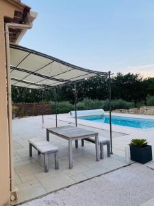 Villas Jolie maison de 110 m 2, pour 6 personnes, au calme, avec piscine : photos des chambres