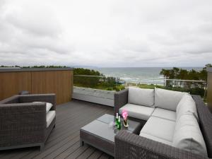 Dünenresidenz Prora - Skysuite mit freiem Meerblick, Dachterrasse und Balkon NP-502