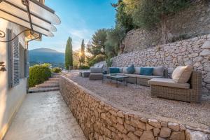 Villas Magnifique Villa d'epoque, avec vue imprenable sur Menton et la mer : photos des chambres