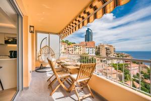 Appartements Baie de Monaco, Vue Mer, Terrasse, Parking Gratuit : photos des chambres