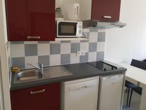 appartement avec terrasse , jardinet et piscine