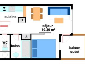 Appartements Appartement Lanslevillard, 2 pieces, 4 personnes - FR-1-508-23 : photos des chambres