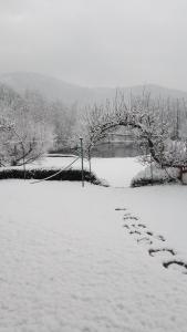 La maison et létang de pêche