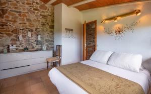Apartamento duplex rural con chimenea y vistas panorámicas desde la cama