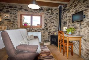 Apartamento duplex rural con chimenea y vistas panorámicas desde la cama