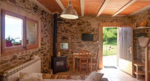 Apartamento duplex rural con chimenea y vistas panorámicas desde la cama