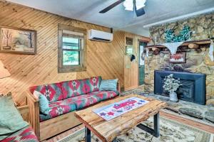 Rustic Cabin with Patio and Pond on Blue Ridge Parkway