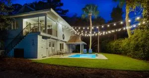 Luxury Beach House - 2min Walk to Beach - Private Pool - Group & Dog Friendly - Sea Pines Plantation