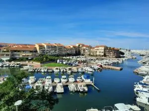 Appartement T2 vue Mer et Port,2 balcons, Parking privé - 鲁西隆地区卡内