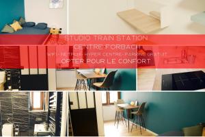 Appartements Studio - WIFI - Train Station - Love Bridgi home : photos des chambres