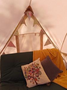 6m Emperor tent near Whitby with log burner