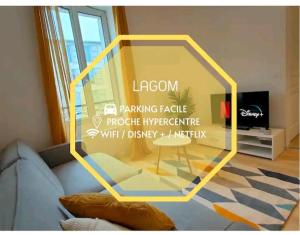 Appartements Lagom- Proche hypercentre - PARKING GRATUIT : photos des chambres