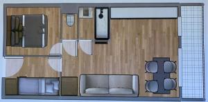 Appartements Courchevel 1550 - SUPERBE appartement SKIS AUX PIEDS ! : photos des chambres