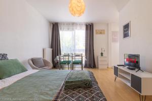 Appartements ZenBNB - L'emeraude - Beautiful Studio Apartment - Near Tram Station for Geneva : photos des chambres