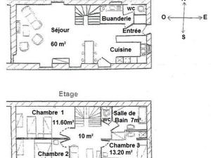 Maisons de vacances Gite La Pellerine, 4 pieces, 6 personnes - FR-1-600-69 : Maison de Vacances (6 Adultes)