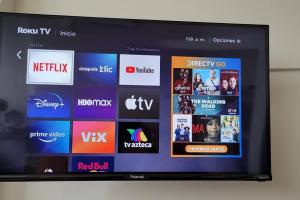 Bonito Departamento con 2 camas con clima, parking, wifi 110mb, ,cocineta, 8