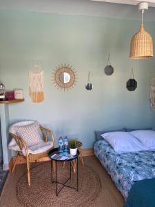 Sejours chez l'habitant Adorable chambre vue sur piscine : photos des chambres