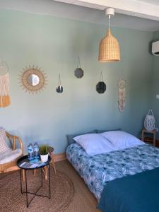 Sejours chez l'habitant Adorable chambre vue sur piscine : photos des chambres