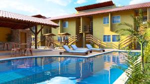 Casa na praia com piscina