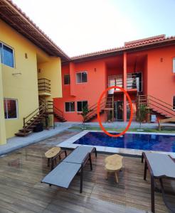 Casa na praia com piscina