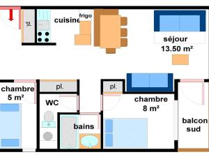 Appartements Appartement Lanslebourg-Mont-Cenis, 3 pieces, 7 personnes - FR-1-508-10 : photos des chambres