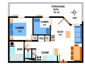 Appartements Appartement Lanslevillard, 3 pieces, 6 personnes - FR-1-508-13 : photos des chambres