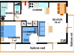 Appartements Appartement Aussois, 3 pieces, 6 personnes - FR-1-508-17 : photos des chambres
