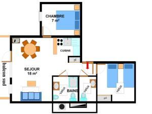Appartements Appartement Aussois, 3 pieces, 6 personnes - FR-1-508-41 : photos des chambres