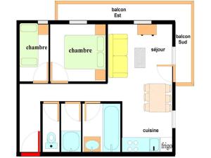 Appartements Appartement Lanslebourg-Mont-Cenis, 3 pieces, 6 personnes - FR-1-508-78 : photos des chambres