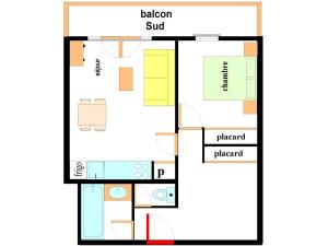 Appartements Appartement Lanslebourg-Mont-Cenis, 2 pieces, 4 personnes - FR-1-508-132 : photos des chambres