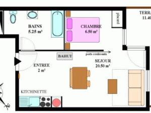 Appartements Appartement Aussois, 2 pieces, 4 personnes - FR-1-508-68 : photos des chambres