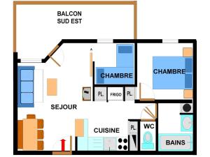Appartement spacieux pour 6 avec balcon et parking - FR-1-508-111