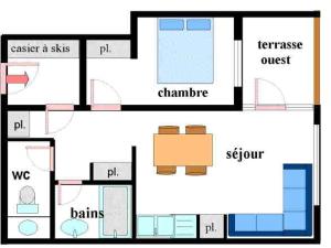 Appartements Appartement Lanslevillard, 2 pieces, 5 personnes - FR-1-508-131 : photos des chambres