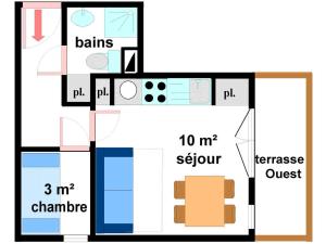 Appartements Appartement Lanslevillard, 2 pieces, 4 personnes - FR-1-508-209 : photos des chambres