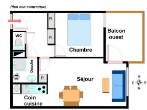 Appartements Appartement Aussois, 2 pieces, 4 personnes - FR-1-508-187 : photos des chambres