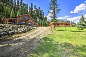 Waterfront Log Home with 95 Acres on Yaak River - Troy
